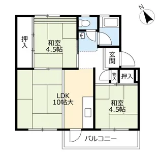 UR徳力【5階】の間取り
