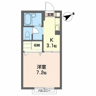 サンデール山崎町【1階】の間取り