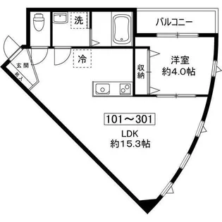 ミラドール天王台【2階】の間取り