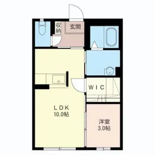 セラヴィB【1階】の間取り