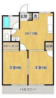 中村ハイツ【3階】の間取り