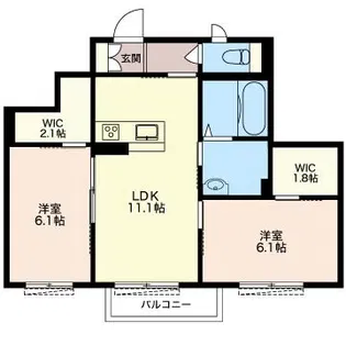 泉ハイムVI【2階】の間取り