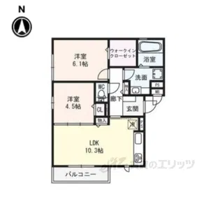 ウィルくずは【2階】の間取り