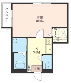 カーサドマーニII【1階】の間取り