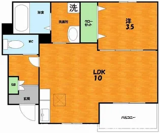 シャルムドシーレ【1階】の間取り