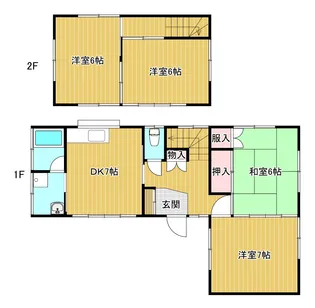 新潟県新潟市東区石山4【一戸建】の間取り