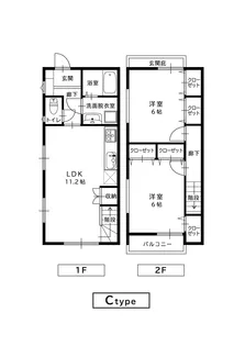ソフィア日野【1階】の間取り