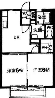 シーズ清山【2階】の間取り