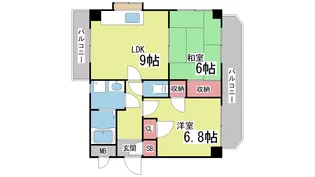 ドリームハイツII【2階】の間取り