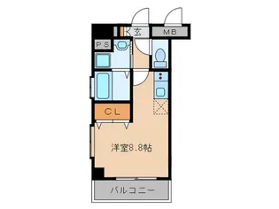 ネオルッソ薬院【8階】の間取り
