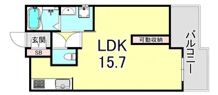 ワコーレヴィータ五色山【2階】の間取り