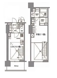 レキシントンスクエア白金高輪【6階】の間取り