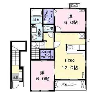 メゾンフクタ II【2階】の間取り