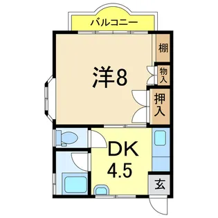 ベルビュー西宮内【1階】の間取り