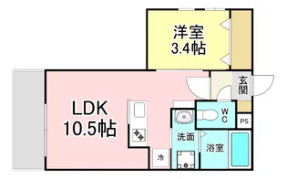 Cherim戸畑III【2階】の間取り