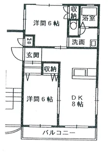 鹿児島県鹿児島市田上1【マンション】の間取り