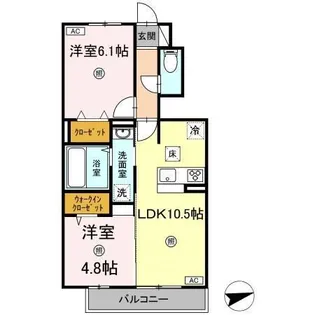 マーメゾン【1階】の間取り