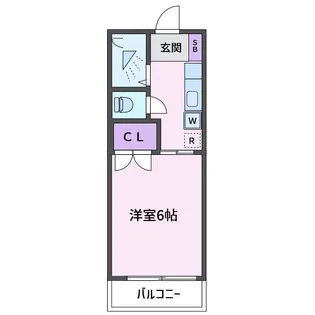 1Kの間取り画像