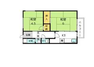 藤谷ハイツ【1階】の間取り