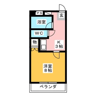 オリオンハイツ【3階】の間取り