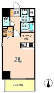 ひらいちセブン【9階】の間取り