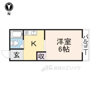 氷室第一ハイツ【3階】の間取り