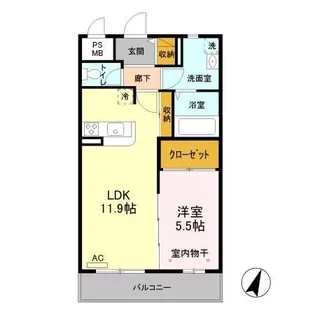 新潟県新潟市中央区天神尾1【マンション】の間取り