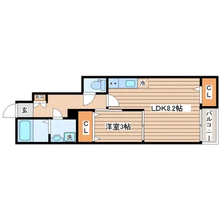 ニューポイント【1階】の間取り