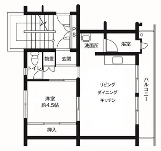 ビレッジハウス仙台鶴ケ谷二丁目13号棟【2階】の間取り