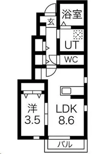 太鷲苑II【1階】の間取り
