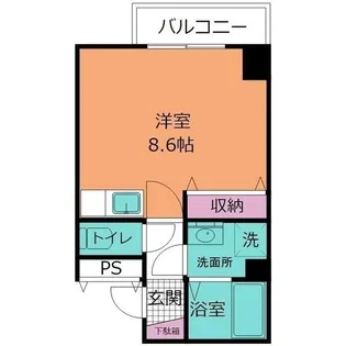 1Rの間取り画像