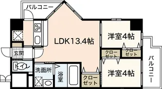 Lion銀山町【12階】の間取り