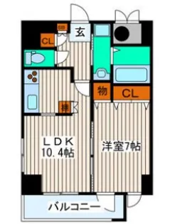 USビル【3階】の間取り