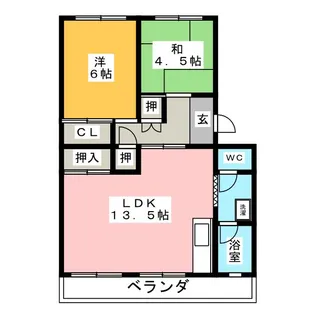 水野ハイツ【3階】の間取り