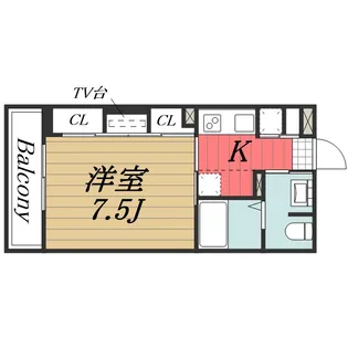 千葉県千葉市中央区長洲1【マンション】の間取り