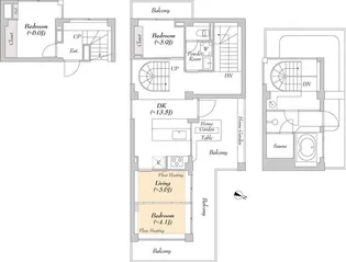 ルミーク早稲田【5階】の間取り