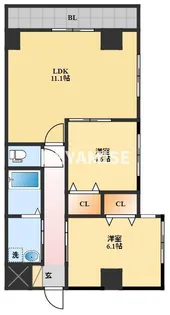 マルヨシコート長与【4階】の間取り