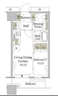 目黒MARCレジデンスタワー【15階】の間取り