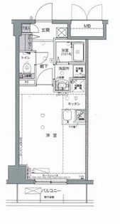 FORTIS水天宮前【3階】の間取り