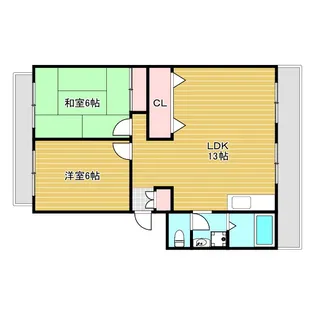 マンションロゼ【4階】の間取り