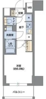 Metrosa谷町六丁目South(メトローザ)【5階】の間取り