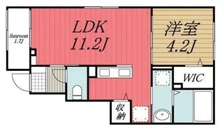 千葉県市原市姉崎【アパート】の間取り