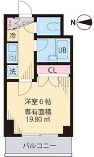 ベイステート安間【7階】の間取り