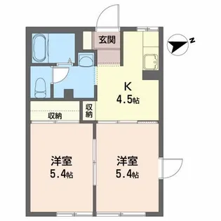 スカイ タウン【1階】の間取り