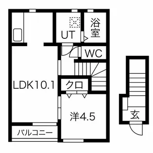 エスペランサIII【2階】の間取り