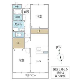 レジダンス・フルール【3階】の間取り