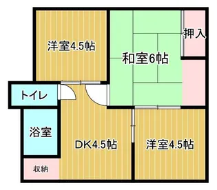 福島県会津若松市亀賀2【一戸建】の間取り