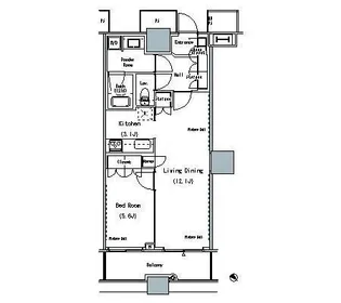 THE TOKYO TOWERS MIDTOWER【14階】の間取り
