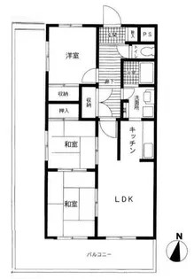 神奈川県横浜市青葉区桂台2【マンション】の間取り