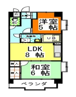 赤田ハイツ【1階】の間取り